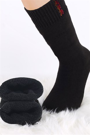 12 Çift Erkek Kışlık Havlu Termal Çorap Soğuk Çorabı Karışık Renk