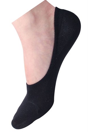 12 Çift Kadın Babet Çorabı Bayan Suba Spor Ayakkabı Çorap Siyah